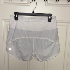 Lululemon Athletica White Athletic Shorts